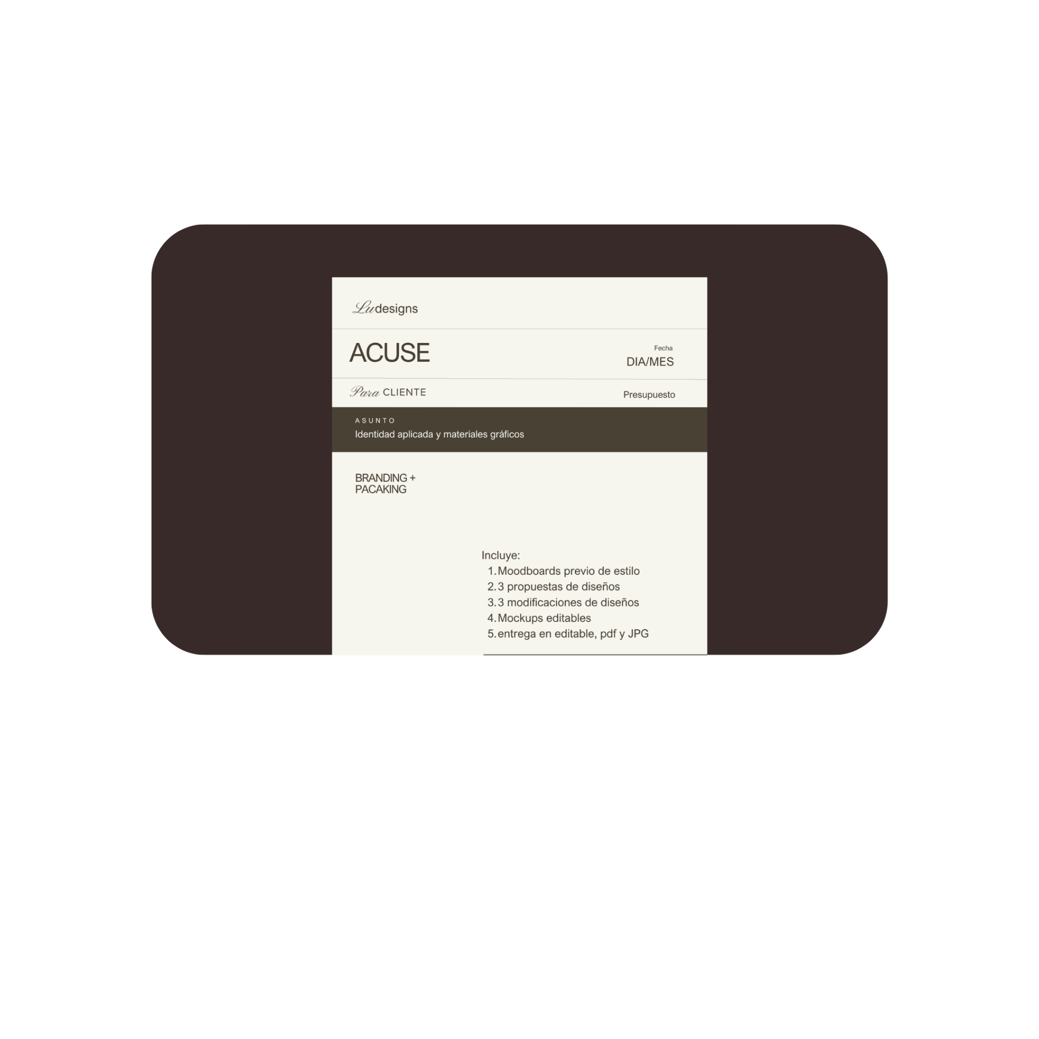 Factura / Acuse