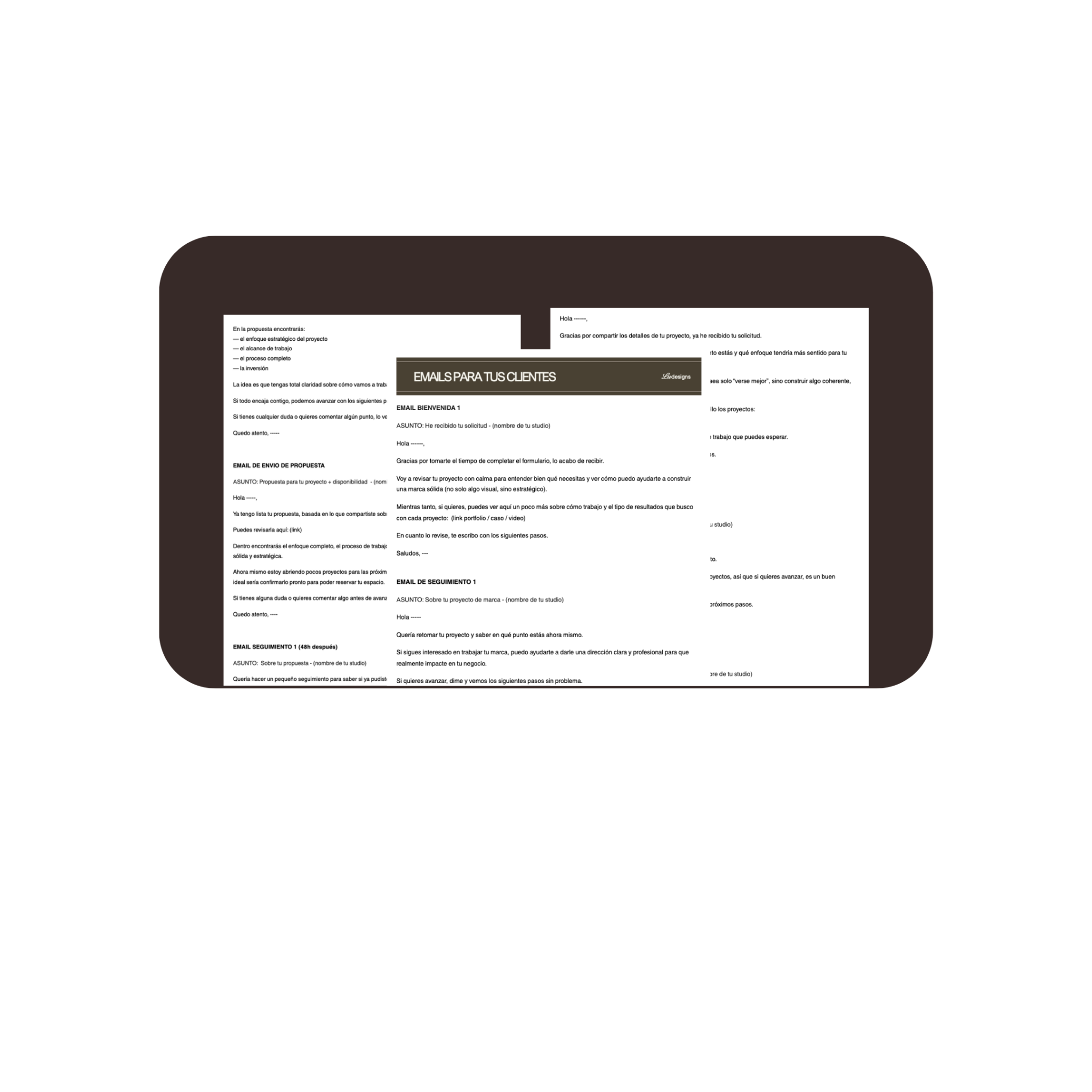 Emails para clientes