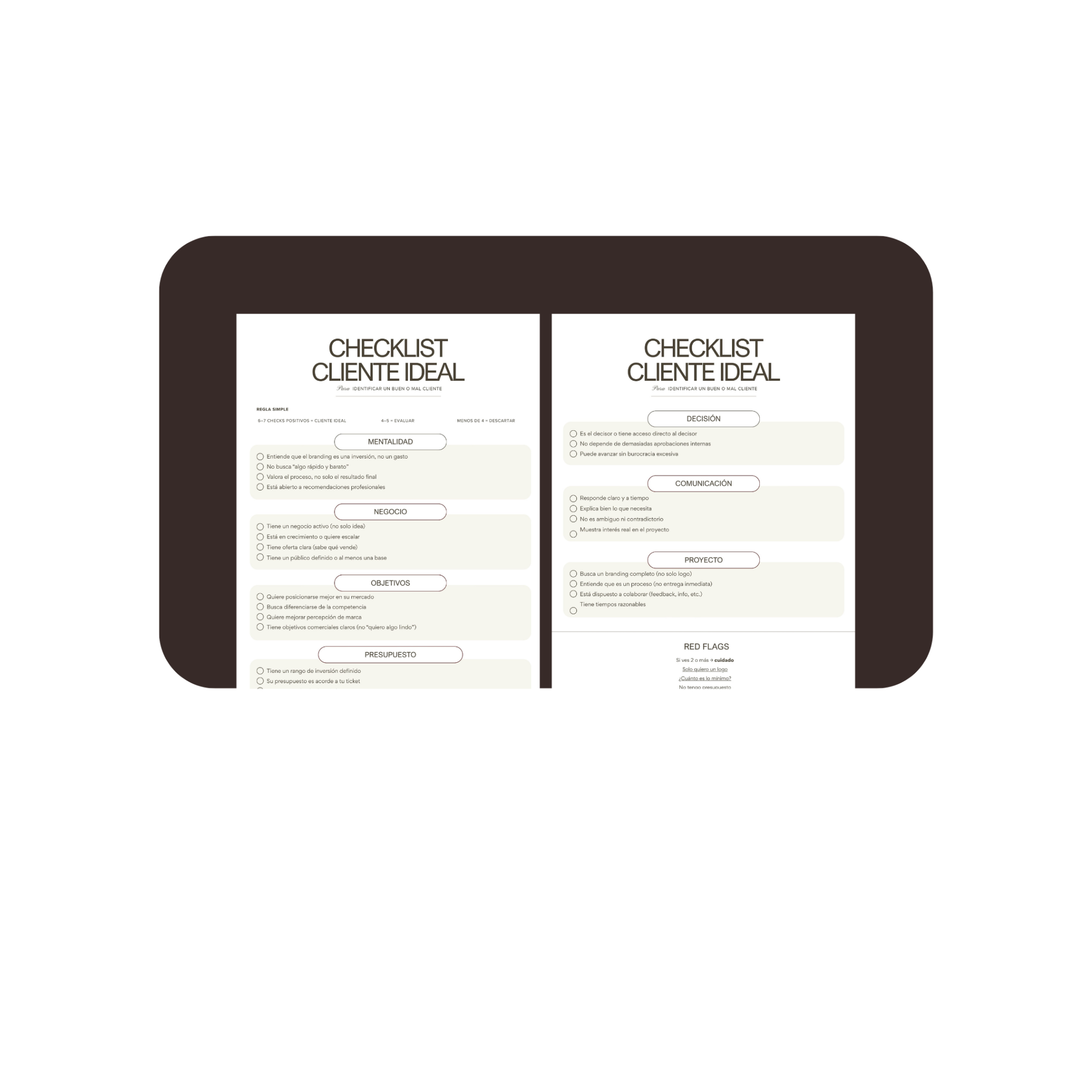 Checklist cliente ideal